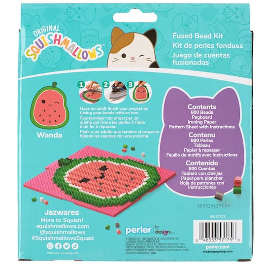 Perler™ Squishmallows™ Wanda Fused Bead Kit